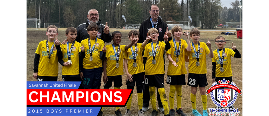 2015 Boys Premier Team - Savannah United Finale Champions!